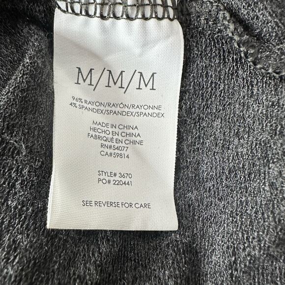 Cabi Sway Sweatshirt 3670 Womens Medium Gray Long Lagenlook Boxy Stretch - Picture 7 of 11